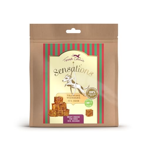 Terra Canis Sensations - Training Wonders 90 g, ideale per l'allenamento e la scuola dei cani, snack premium per cani in 100% qualità alimentare di tutte le materie prime, senza cereali e senza