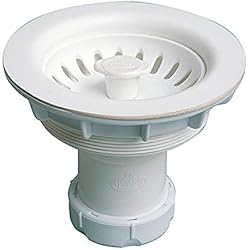Valvula Automatica Fregadero Blanco Jimten s-332 - Válvula cesta sintético s332 fregadero blanco diámetro 115