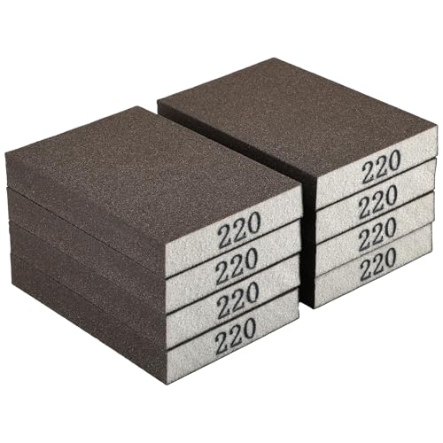 Image of 8 Pack Sanding Sponge Block, Wet Dry Sandpaper Sand Paper for Drywall Wood