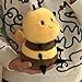 RHHSSE Chubby Smiling Bee Plush, Lucky Soft Bumblebee Plush Toy, Cute Bee Stuffed Animal, The Best Gift for Child and Partners(8 inch)