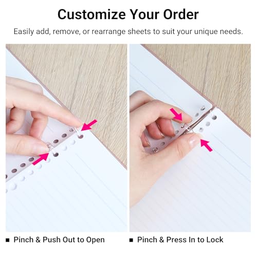 Image of KOKUYO Campus 2x2 Spiral Binder Notebook, A5 Refillable Binders + 100 Refill Papers with 6mm Dot Ruled, 40 Sheet Capacity, Gray Lined Notebook for School, Work, Note Taking