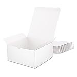 MALICPLUS 30 White 8x8x4 Inches Gift Boxes with Lids for All Occasions, Celebratory Events