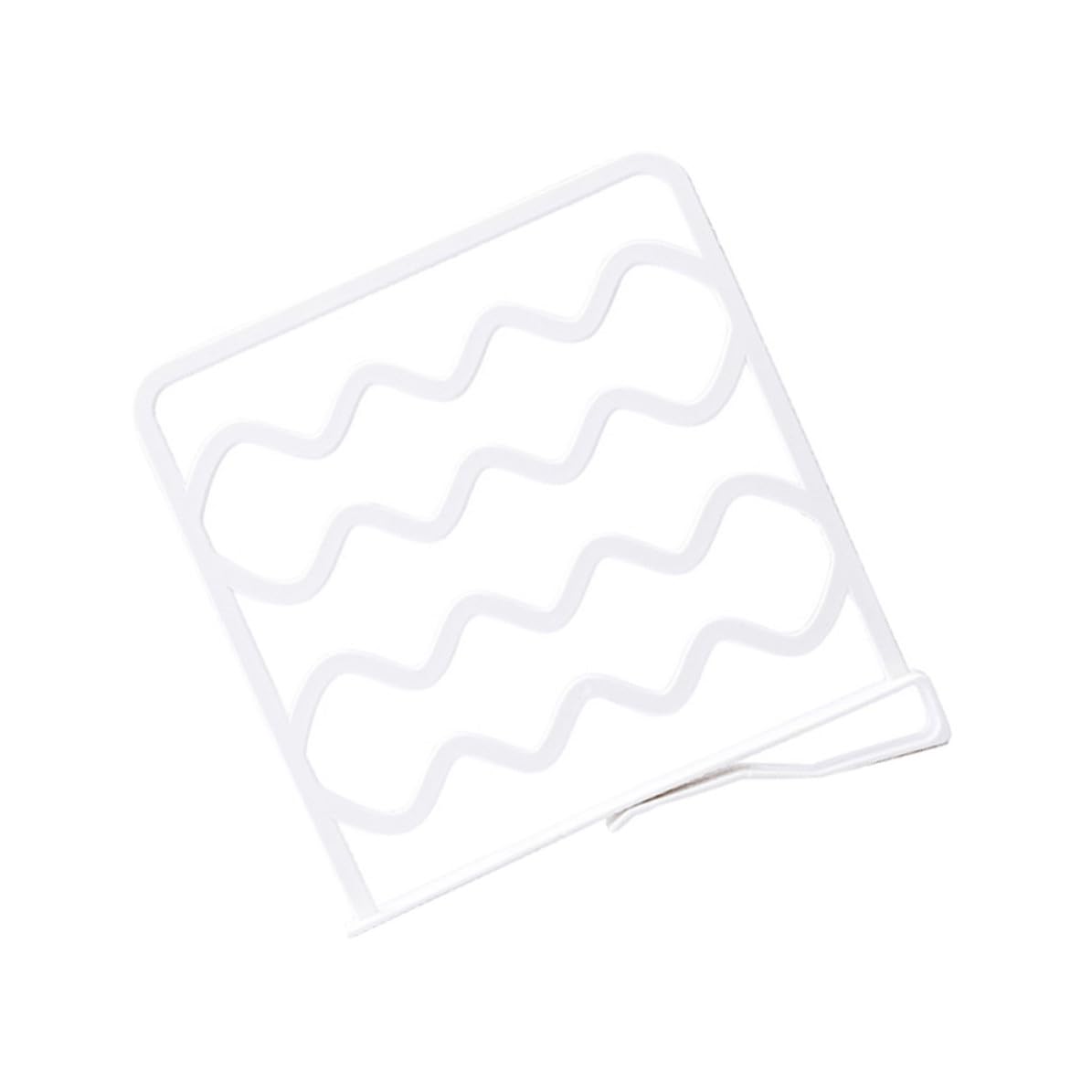 Séparateurs d'étagère de placard réglables en PP blanc lot de 6 pour vêtements