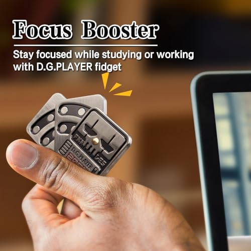 Fidget Toys Adults, Metal EDC Fidget Slider, Poker Fidget Magnetic Toys for Anxiety, Relieve Stress, Focus, Find Inspiration, Portable Design