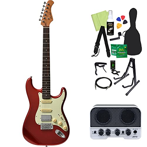 Amazon | Bacchus BST-2-RSM/R エレキギター初心者14点セット