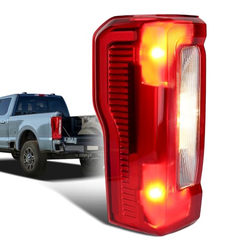 Image of Tail Lights For 2023-2025 Ford Super Duty F250 / F350 / F450 XL XLT Left | Taillights Rear Tail Light Assembly PC3Z13405D (Halogen NO Blindspot Left Driver Side