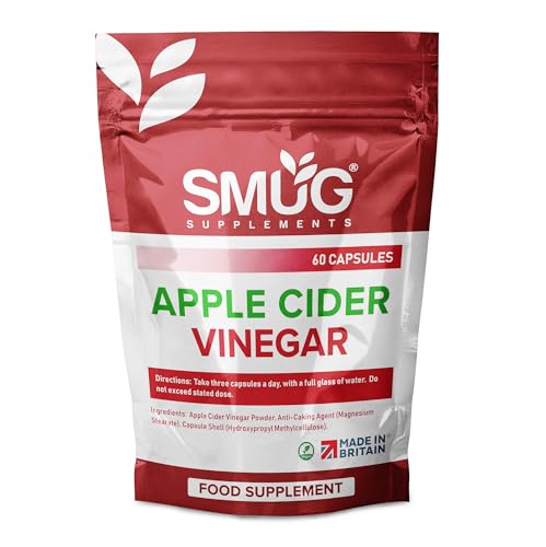 SMUG Supplements Apple Cider Vinegar Capsules 1800mg