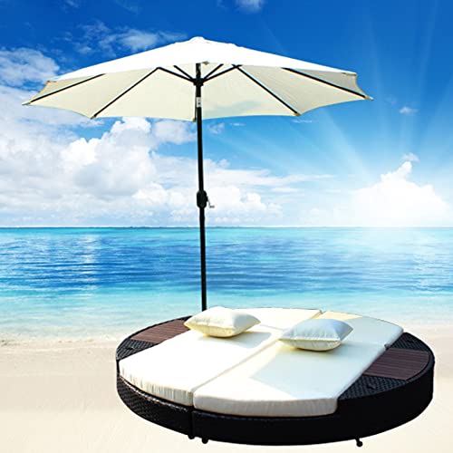 Parasol de jardín impermeable CLSDRZC con protección solar y diseño portátil 6