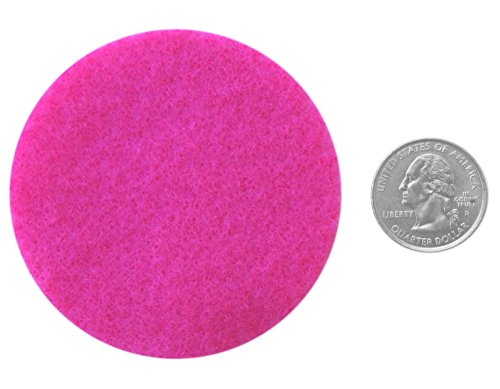 Image of Playfully Ever After Black, Pink, Turquoise & White Craft Felt Circles (3 Inch - 30pc)