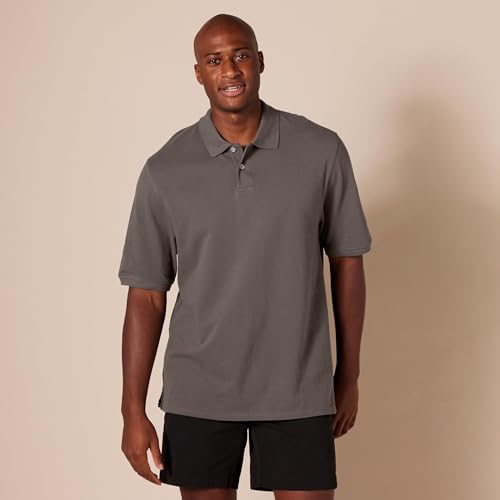 Image of Amazon Essentials Men's Regular-Fit Short Sleeve Cotton Pique Polo Shirt (Available in Big & Tall)