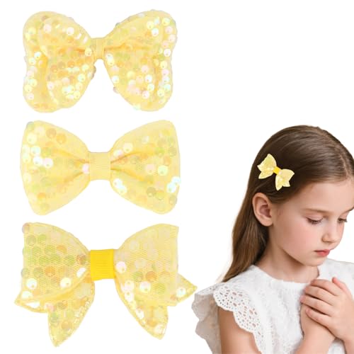 3 Pinzas de Pelo AMCAMI Brillo Dorado miniatura 1