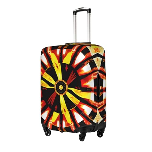 Burning Totem Suitcase Cover Luggage Protective Case High Elasticity Material For Travelers2