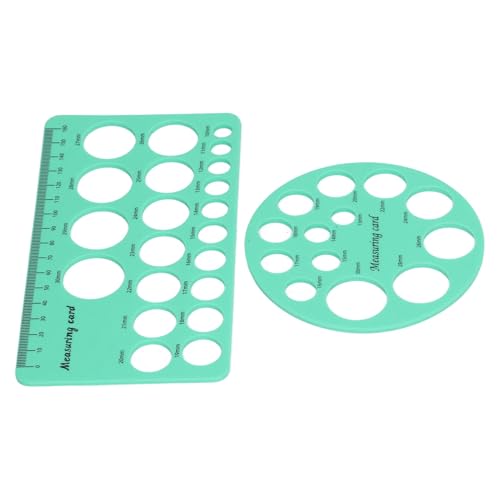 Regla elástica para medir pezones, silicona verde miniatura 3