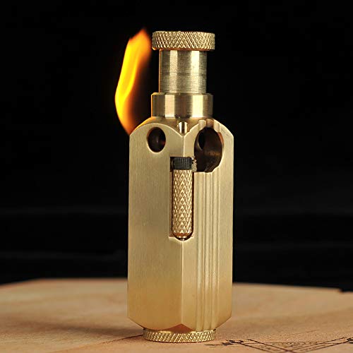Encendedor Vintage de Cuero Puro para Fumar miniatura 1