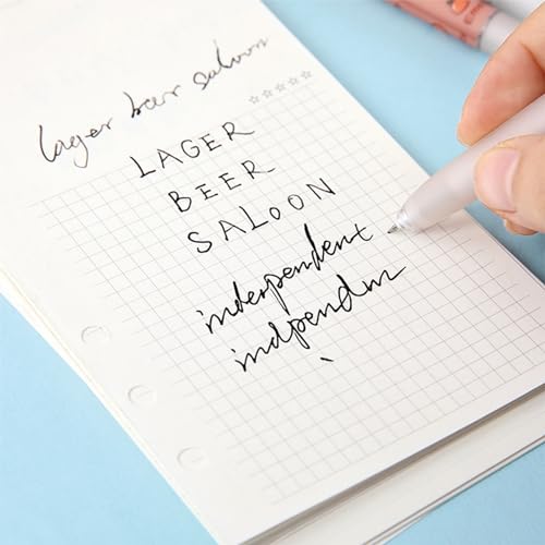 Bolígrafos de gel retractiles MOZXIRZ 4 piezas negro miniatura 6