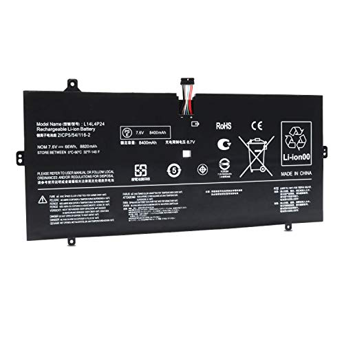 VUOHOEG L14L4P24 Laptop Battery Replacement for Lenovo Yoga 900 900-13ISK, Yoga 4 Pro Ultrabook (7.6V 66WH)
