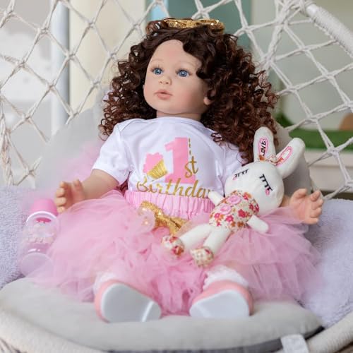 Muñeca Reborn Realista para Niños de 24 Pulgadas miniatura 5