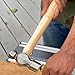GreatNeck BP8 Ball Peen Hammer, 8 Oz Drop-Forged Steel Metalworking Tool With Precision-Balanced Authentic Hickory Wood Ball Peen Hammer Handle, For Riveting, Shaping, Bending Metal