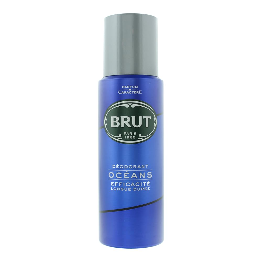 Brut OCEANS Long Lasting Fresh Active Odour Protection Signature Scented Body Deodorant Spray for Men - 200 ML