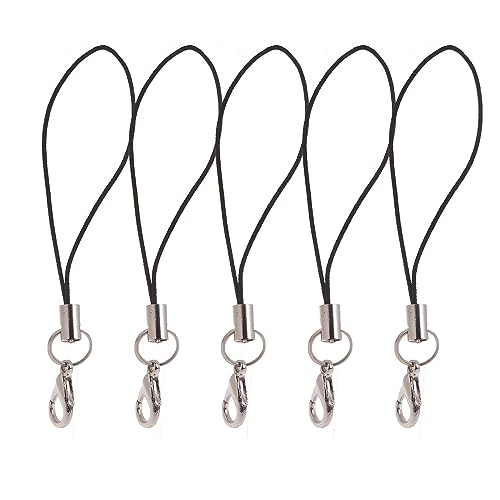 DRAGONRUN 5Pcs Anti-Lost Lanyard String Nylon Lanyard Strap with Lobster Clasp for USB MP3 Wireless Earphone