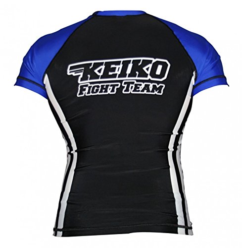 Rashguard Speed Manga Curta Keiko Sports Unissex GG Azul
