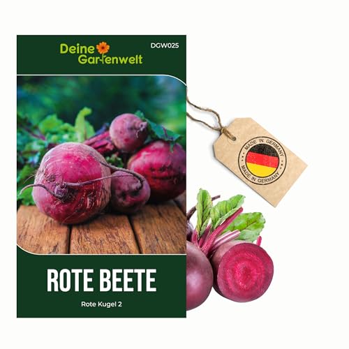 Rote Beete Rote Kugel 2 Samen - Beta vulgaris - Rübensamen - Gemüsesamen - 3 g Saatgut
