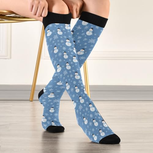 Image of Wusikd Heartbeat Symbol Compression Socks for Women and Men Circulation Black Long Socks for Athletic Running 1