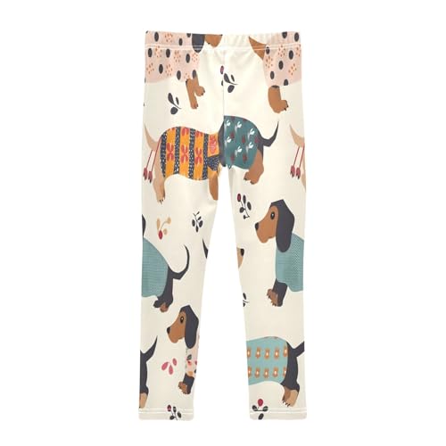 Bolaz Toddler Girls Leggings Printed Yoga Pants Leggings Dachshund for Kids2