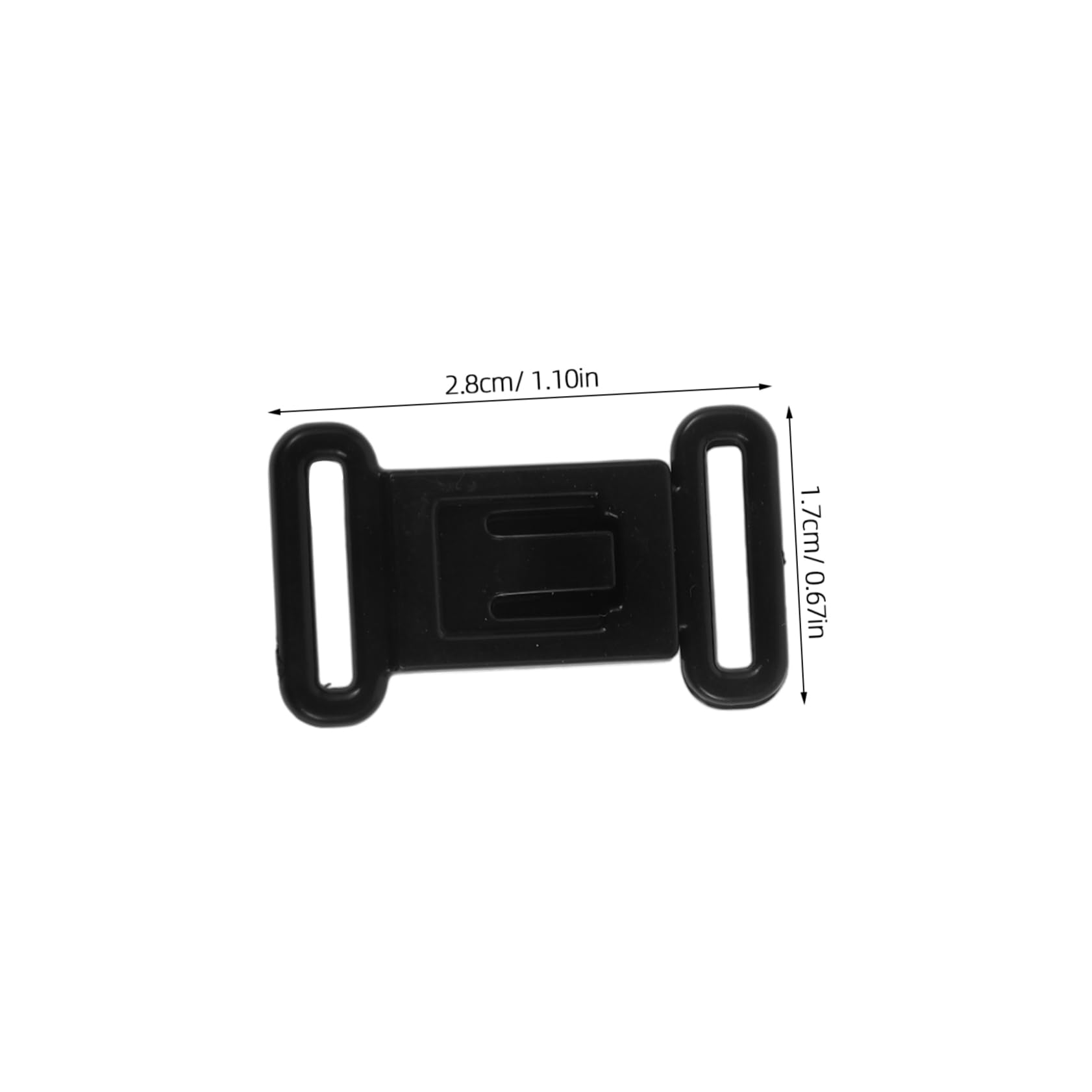 Artibetter 500 Sätze Unterwäsche-Knopf Haushalts-BH-Schnalle weibliche Versorgung Bequeme BH-Schnalle BH-Haken kompakter BH-Clip bequemer BH-Einsteller Harz Black