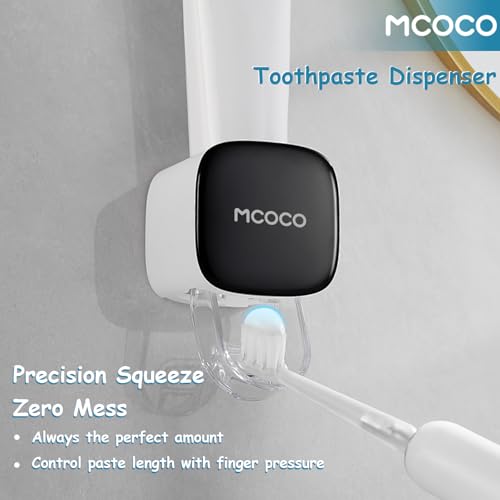 MCOCO Toothpaste Squeezer Minimalist Toothpaste Squeezer Wall Mounted for Bathroom 1 Pcs Grey
