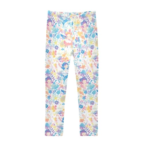 KLL Cute Cute Fairy Toddler Baby Girl Basic Leggings Comfortable Full Length Workout Pants Exercise