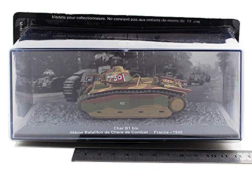 Char B1 militaire 1/72 souvenir historique 46e Bataillon de Chars cadeau