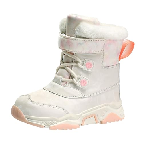 IWIHMIV Toddler Boy Winter Boots Snow Boots Boys Girl Winter Boots Toddler Snow Boots Winter Shoes Boys Girls Cold Weather Shoes