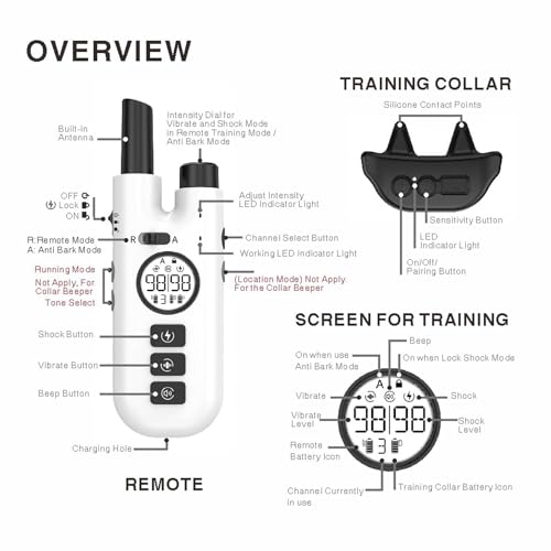 MAHWER Dog Training Collar Details