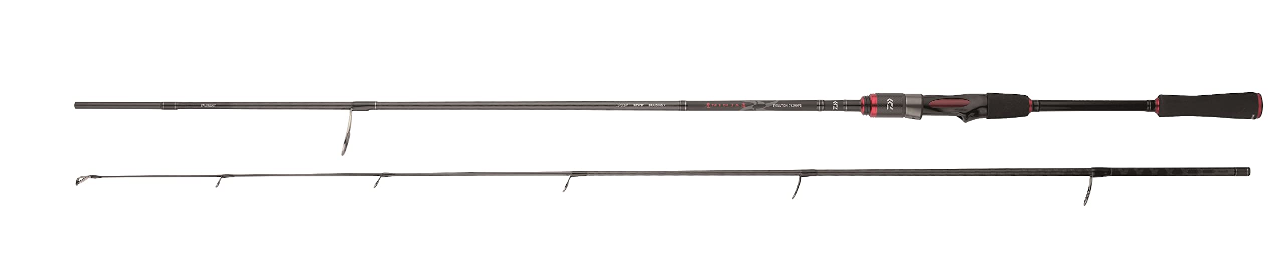 Daiwa Ninja Evolution Spinning Canna da Pesca a Spinning Ideale per Tutti i Pesci Predatori Sia in Mare Che Fiume e Lago