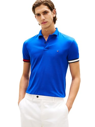 Image of Tommy Hilfiger Mens Short Sleeve Casual Polo Shirts in Regular Fit with Liquid Cotton
