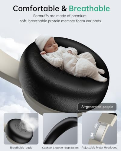 Image of AOC Wireless Headset with Mic for Work, AI Noise Cancelling, Bluetooth | AI Noise Cancelling Mic, Bluetooth 5.3, USB-A /C Dongle Included, Mic Mute, Compatible with PC, Laptop & iPhone