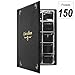 CenterZ 150 Pockets Coin Album, Penny Collecting Book, Souvenir Coins Collection Holder, Ideal for Pressed Pennies Passport, Hobby Coin Collector, Money Specie Display Storage Case (English, Black)