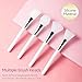 4 PCS Silicone Face Mask Applicator Set, Soft Flexible Facial Mud Mask Brushes, Hairless Skincare Tool for Clay, Charcoal & Cream Masks, Easy to Clean Beauty Tool
