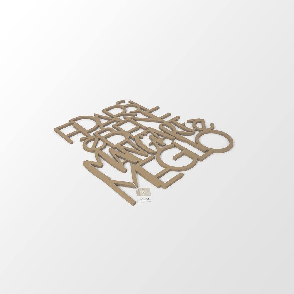 Letras de madera para colgar en la pared, diseño de fiar es bueno, hecho a mano, con frases de madera para colgar en la cocina