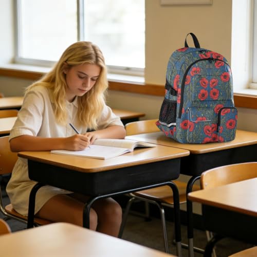 Mochila de viaje William Morris ligera e informal para instituto de 7-18 años 6