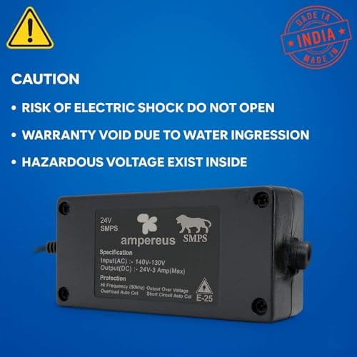 Image of AMPEREUS RO Adapter 3.5 Amp 24V SMPS | Reliable Adapter for RO Purifier | Stable Power Supply for All Type of Domestic RO Water Filters and Purifiers | Durable & Safe Performance