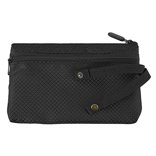 Travel Wallet with Hidden Safe Pocket, Passport Wallet with Metal Snap Button for Cash, Credit Cards and Travel Documents, Money Belt for Travel Women and Men Hidden