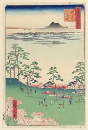 Pintura en lienzo de Hiroshige 60x90cm para renovar la decoración de paredes vacías