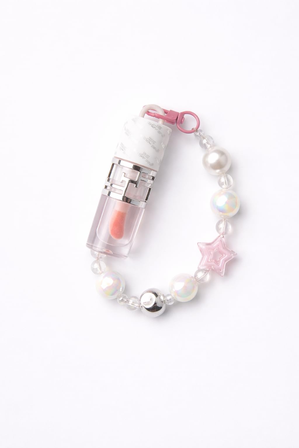 Cute Mini Lip Gloss Keychain with Mirror | Kawaii Pink Lip Gloss | Hydrating Glossy Tint Lip Balm | Portable Pocket Size Makeup for Women & Girls-image-5
