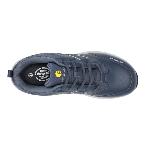 Image of FitVille Mens Wide Hiking Shoes Outdoor Walking Shoes Trekking Trails Sneakers with Slip Resistant