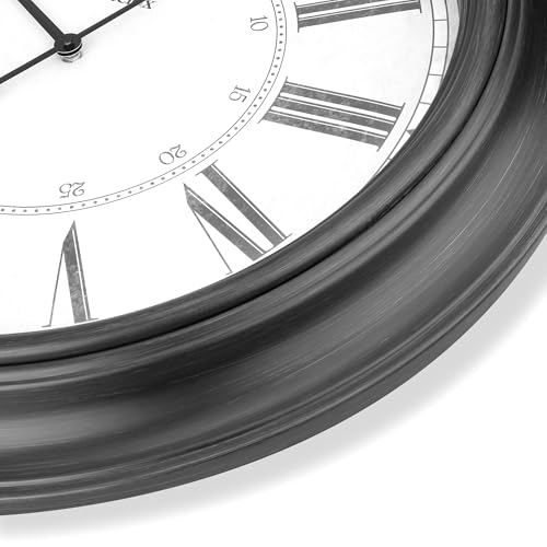 Image of Westclox 24 inch Traditional Wall Clock Battery-Operated Clock for Living Room, Bedroom, Office