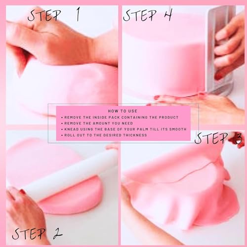 Image of Confect Old Rose Sugar Paste | Edible Sugar Paste | Fondant for Cake Decoration | Edible Fondant Chefs Choice for Cake Decorating - Vegan, Gluten-Free, Nut-Free, Palm Oil-Free - 1 Kg