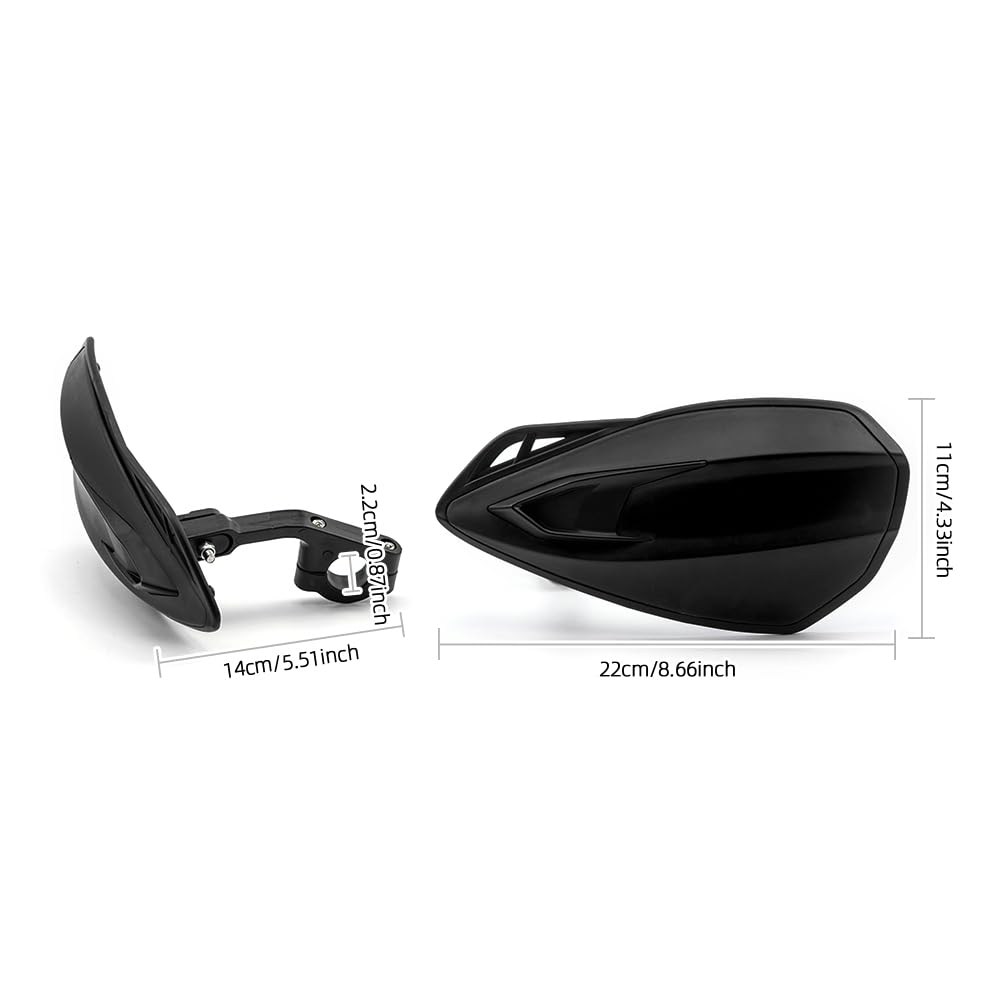Motorhandbeschermer Motocross Accessoires 22mm 7/8 Universele Motorcycle Stuur Guards Handguard Richtingaanwijzer Lamp Motorstuurbescherming (Kleur : Blauw