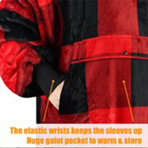 Image of Catalonia Oversized Hoodie Blanket Sweatshirt, Comfortable Sherpa Giant Pullover with Large Front Pocket for Adults Men Women Teenagers Wife Girlfriend